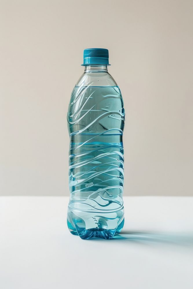 Plastic water bottle refreshment drinkware container.