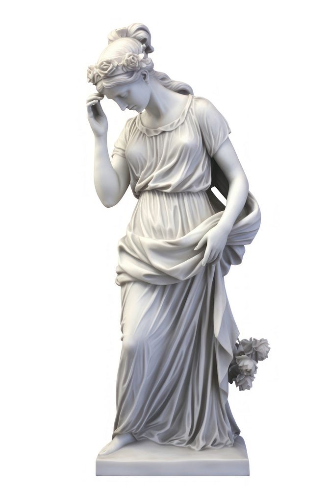Greek sculpture woman statue figurine adult white.