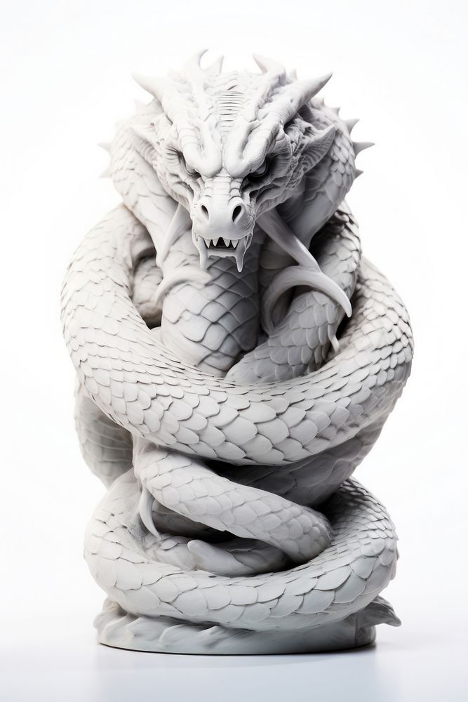 White hydra statue sculpture animal | Free Photo - rawpixel