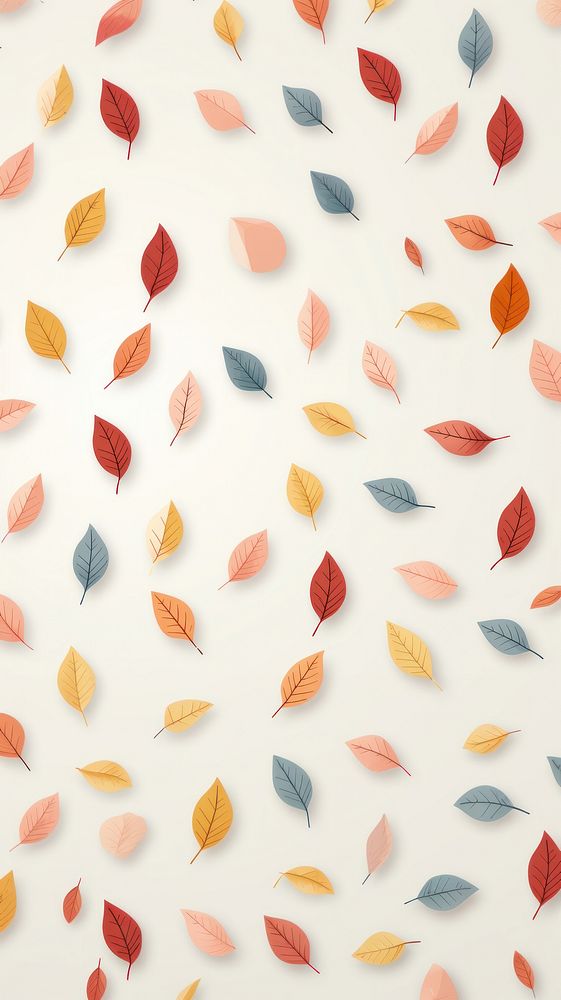 Autumn leaves patterned backgrounds confetti plant.