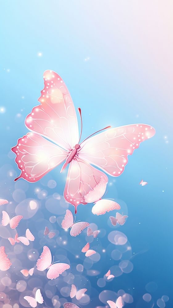 Cute butterfly dreamy wallpaper animal outdoors nature.