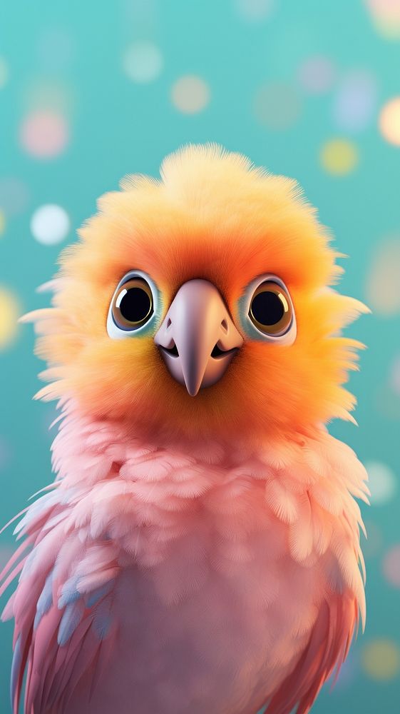 Cute Caique dreamy wallpaper animal bird parrot.