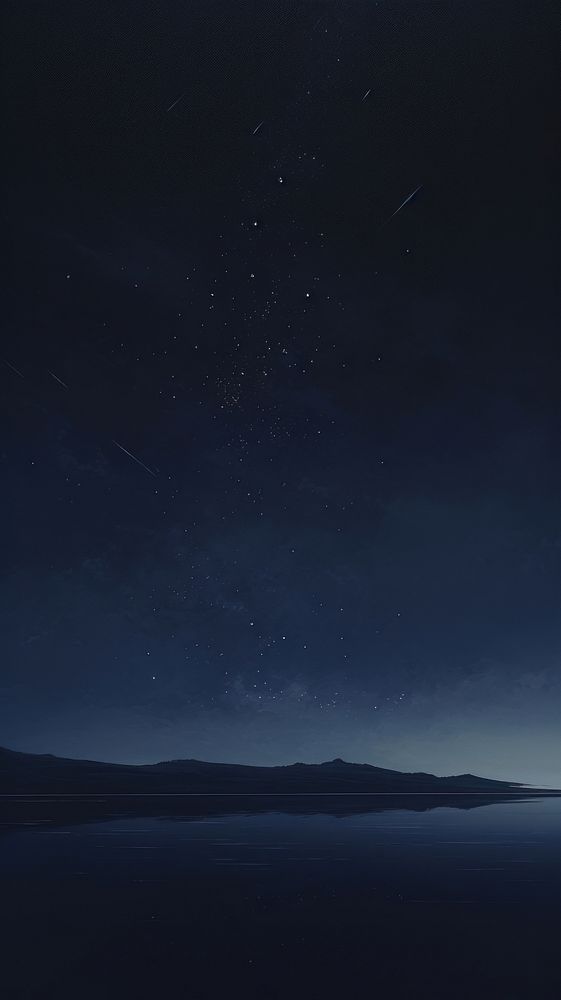 The beautiful starry sky at Caka Salt Lake at night outdoors horizon nature.