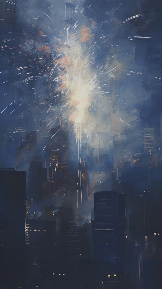 Fireworks city architecture backgrounds.