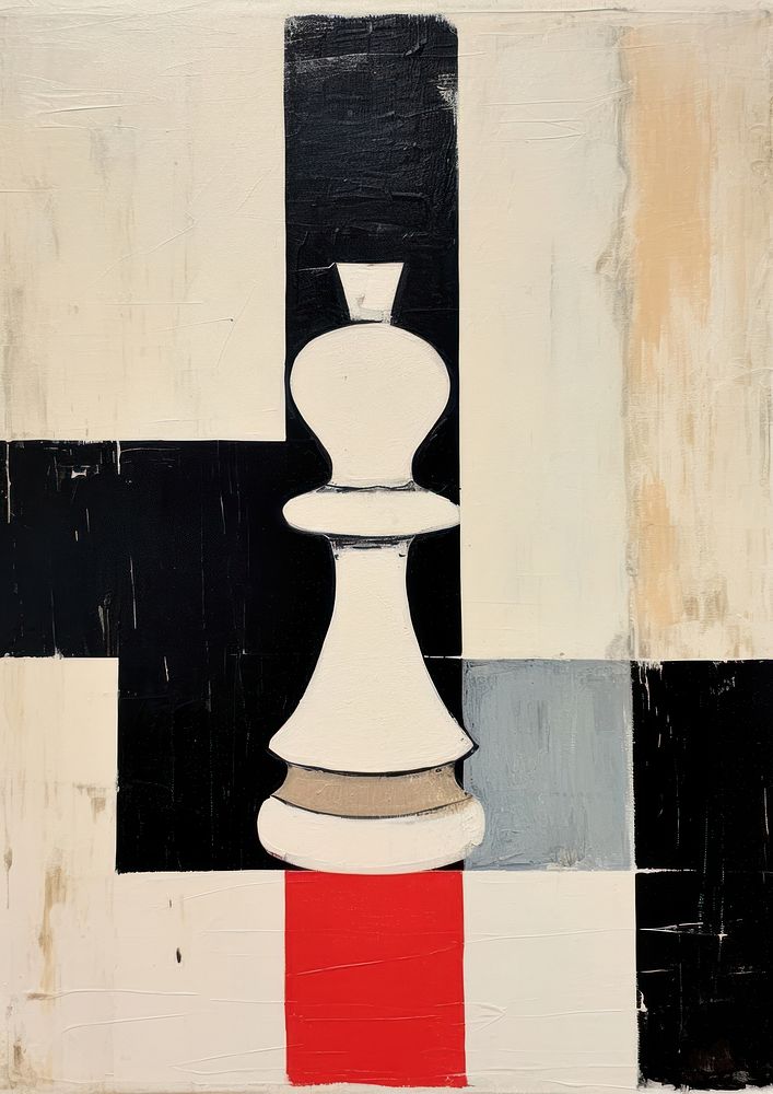 Chess art painting game.