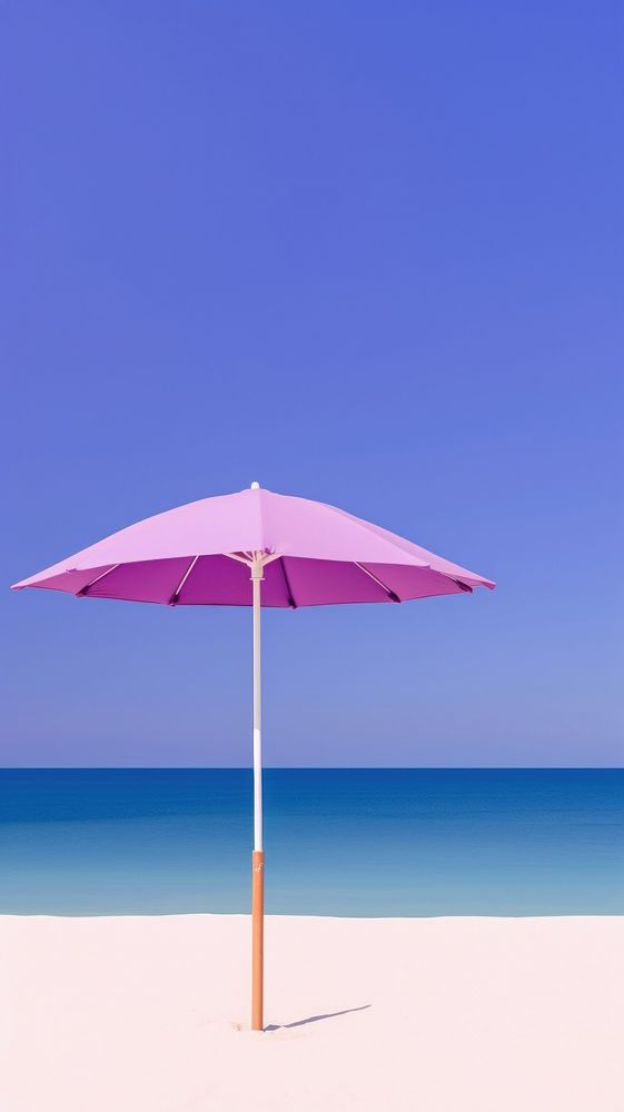 High contrast beach umbrella outdoors nature.