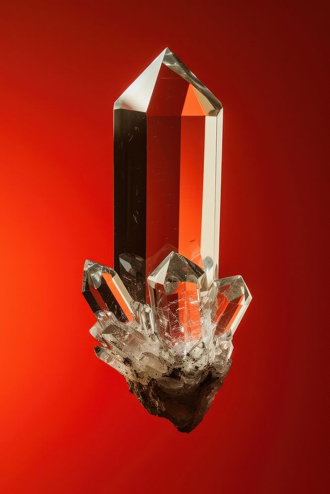 Photo of crystal jewelry mineral quartz.
