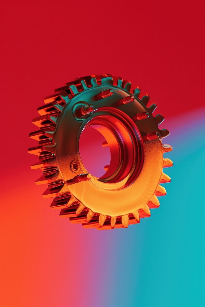 Photo of gear wheel clockworks technology.