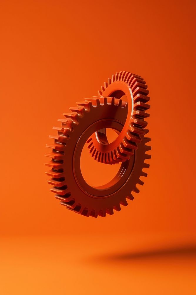Photo of gear machinery circle spiral.