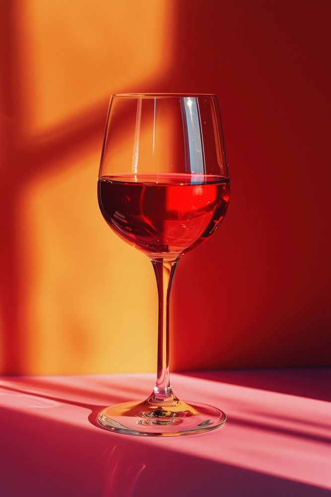 Photo of drink glass wine cosmopolitan.
