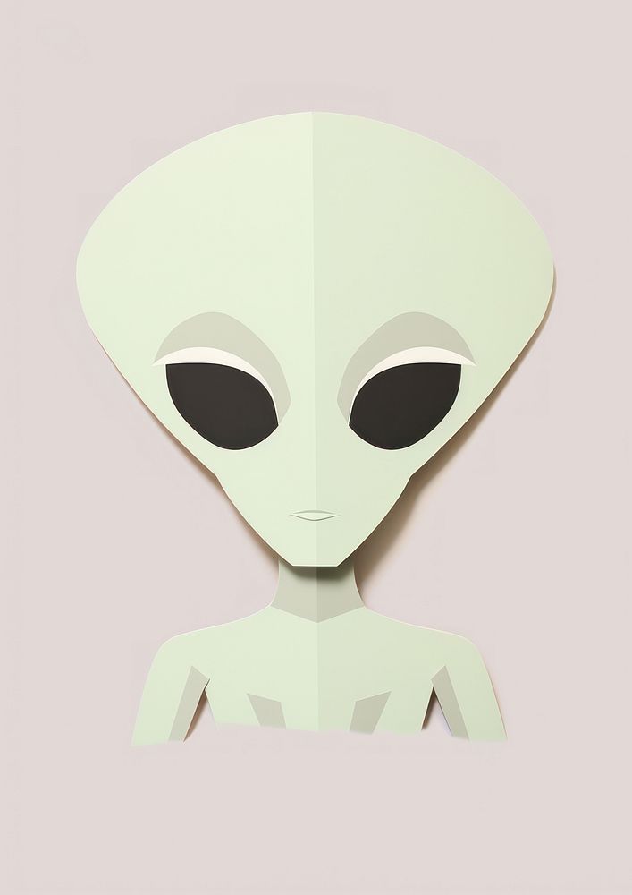 Alien representation technology cartoon.