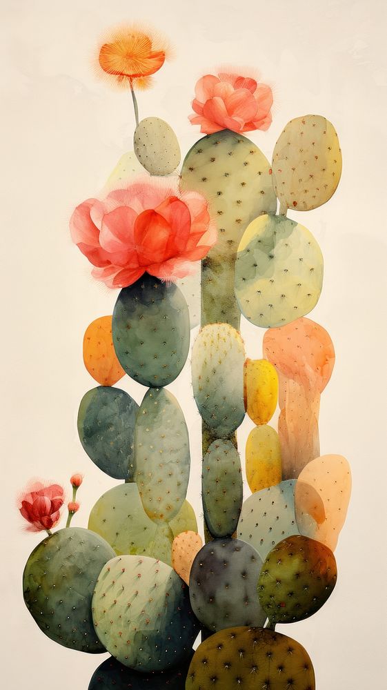 Cactuses plant creativity freshness.