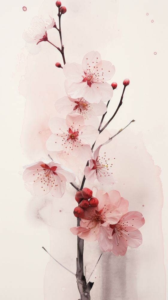 Cherry blossom flower plant inflorescence.