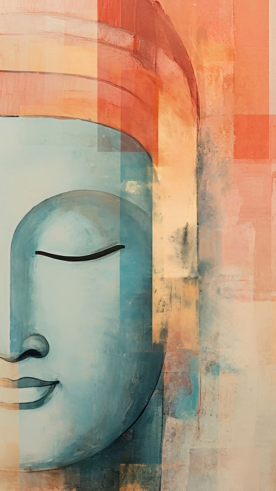 Buddha painting art representation.