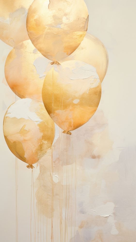 Golden balloons abstract art backgrounds.