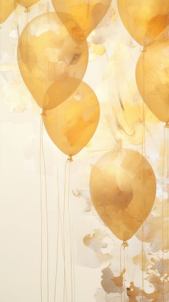 Golden balloons backgrounds celebration decoration.