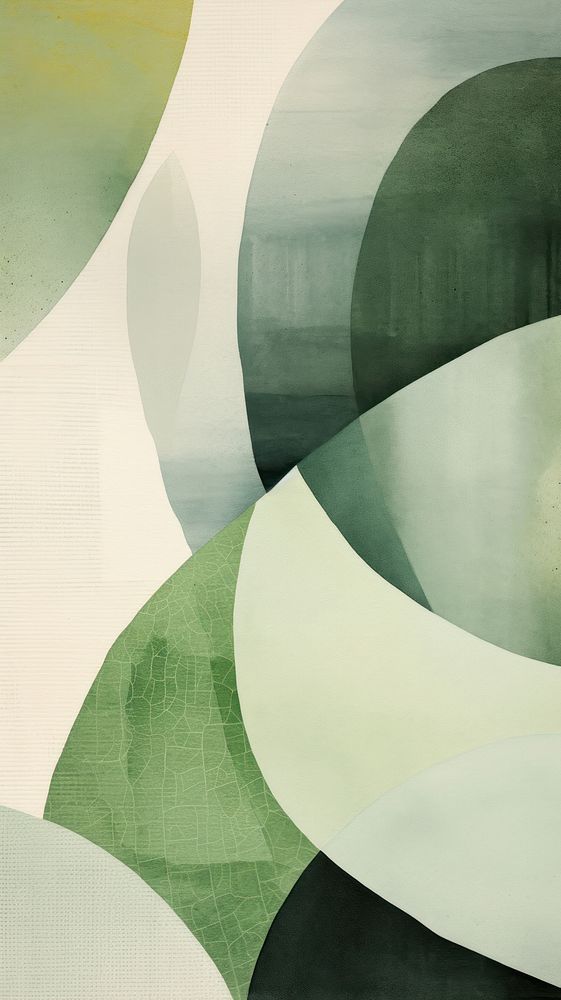 Greenery abstract painting pattern.