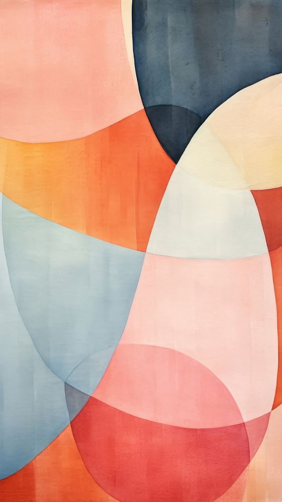 Retro color abstract painting pattern.
