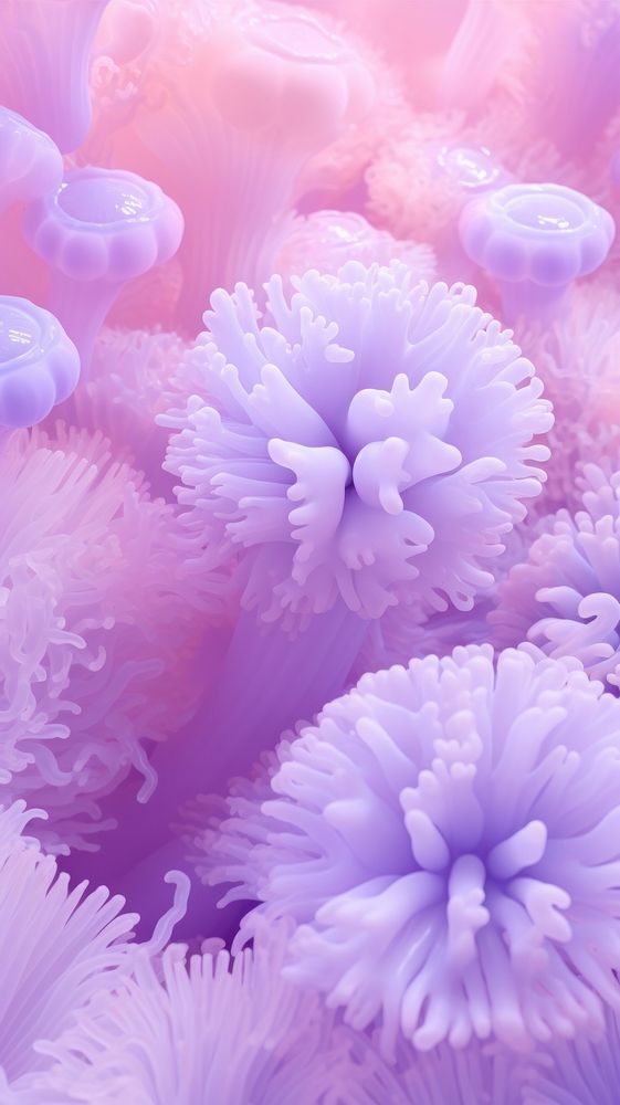 Purple coral flower nature plant.