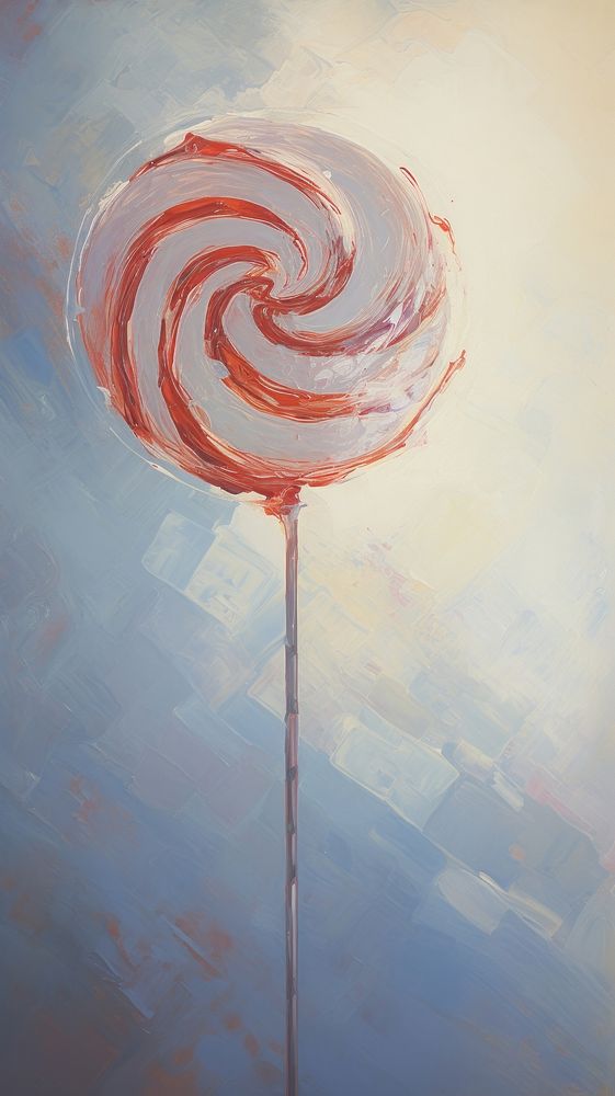 Acrylic paint of lollipop art confectionery painting.