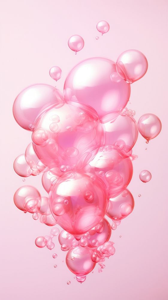 Pink balloon heart celebration.