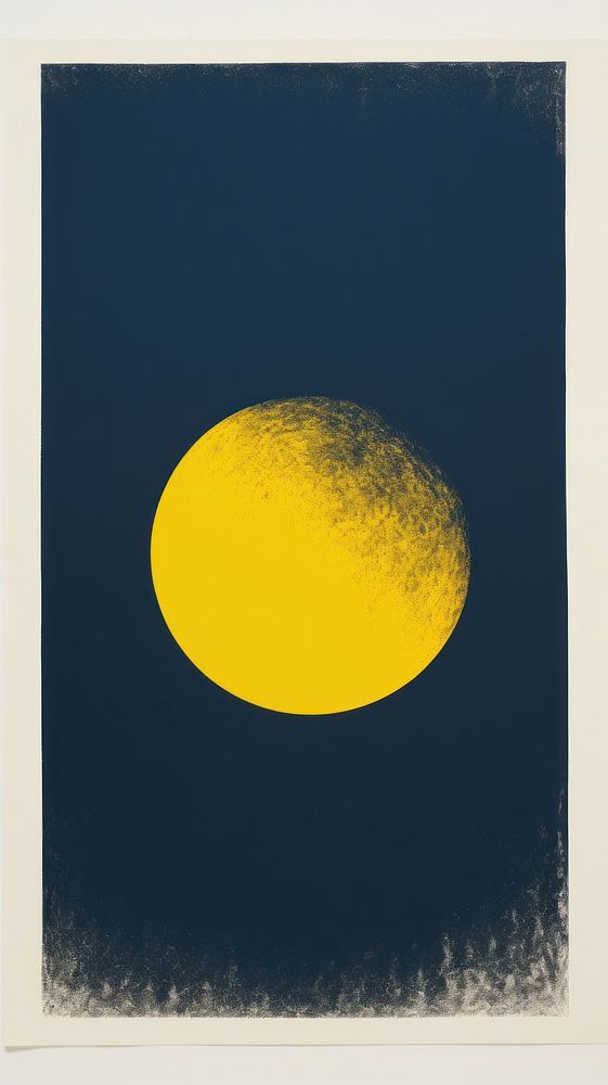 Moon yellow space rectangle.