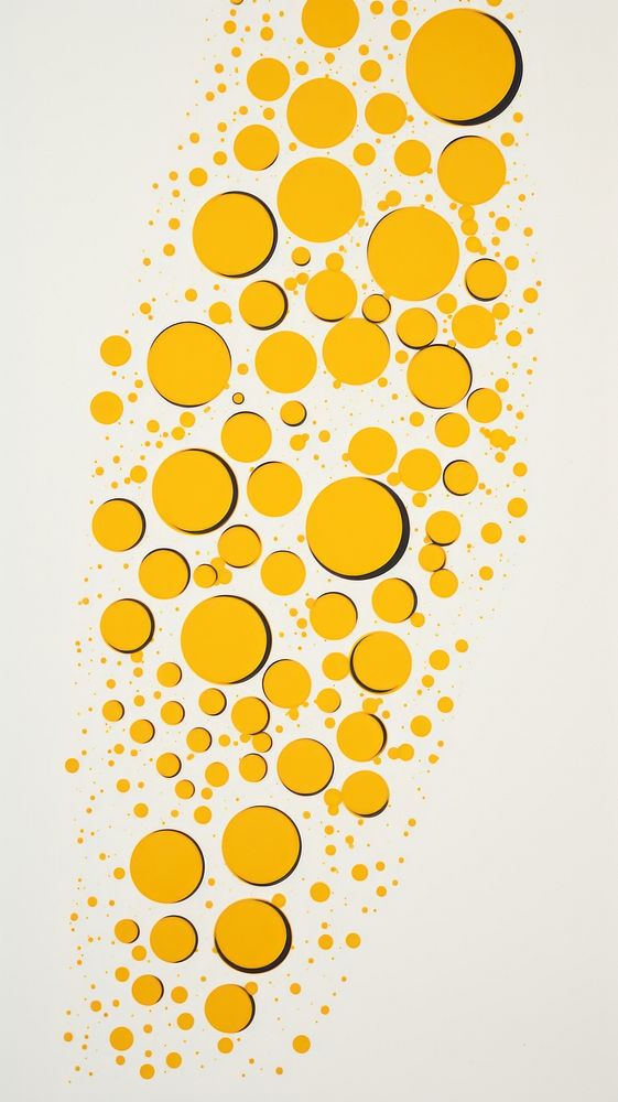 Beer bubbles graphics pattern yellow.