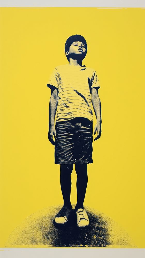 Boy portrait standing footwear.