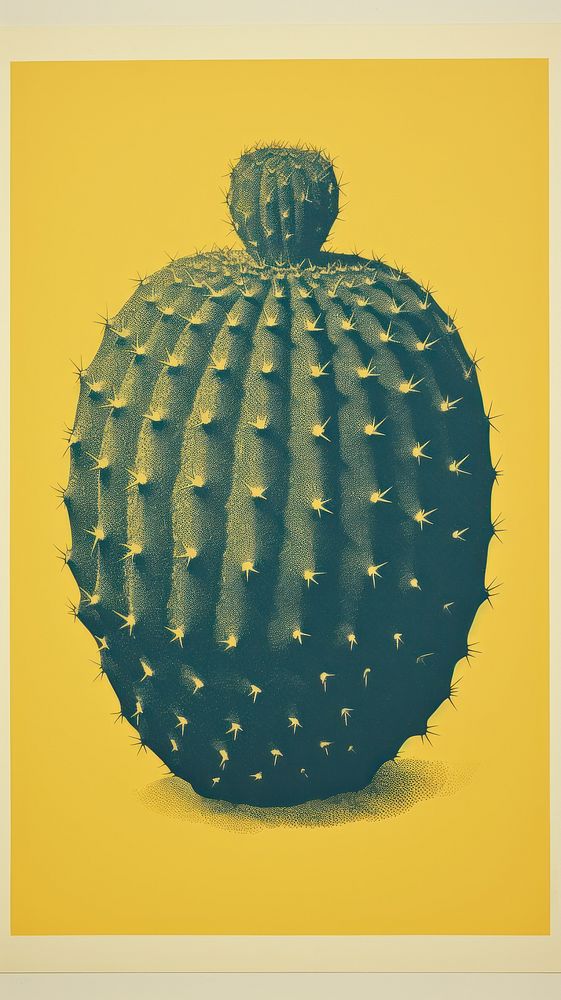 Cactus yellow plant pineapple.