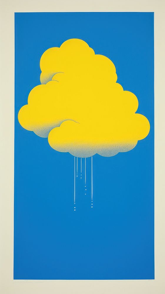 Cloud outdoors yellow blue.