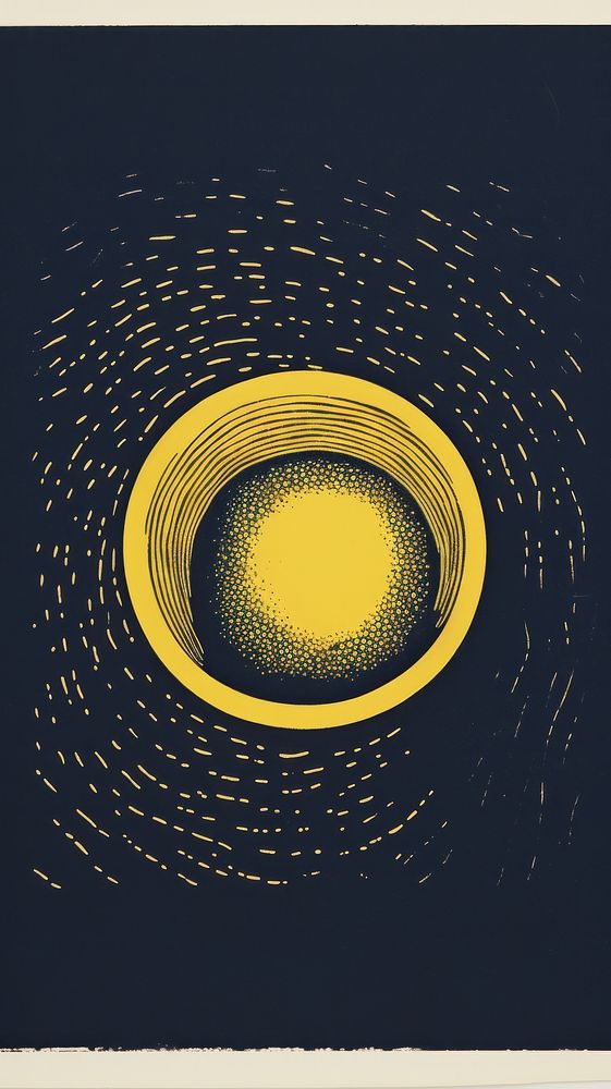 Coffee pattern yellow art.