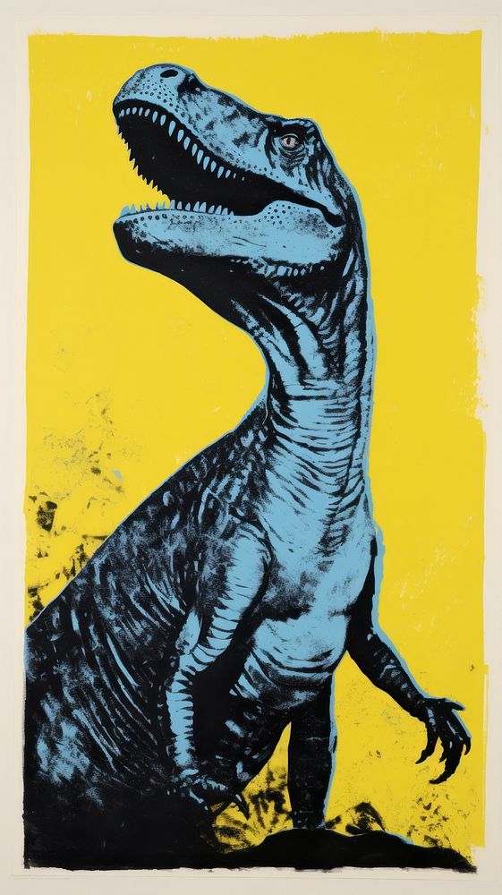 Dinosaur reptile animal yellow.