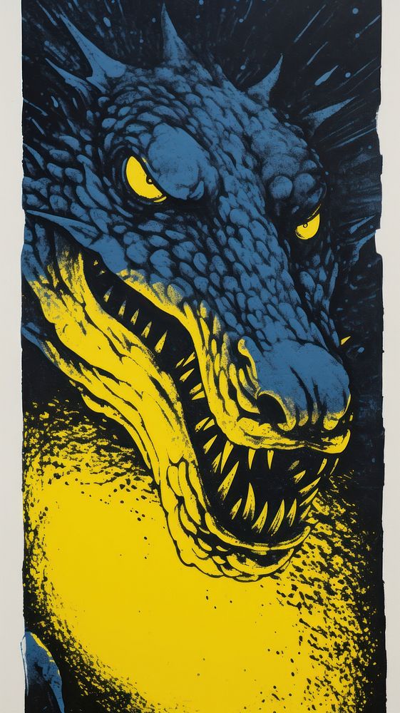 Dragon yellow representation creativity.