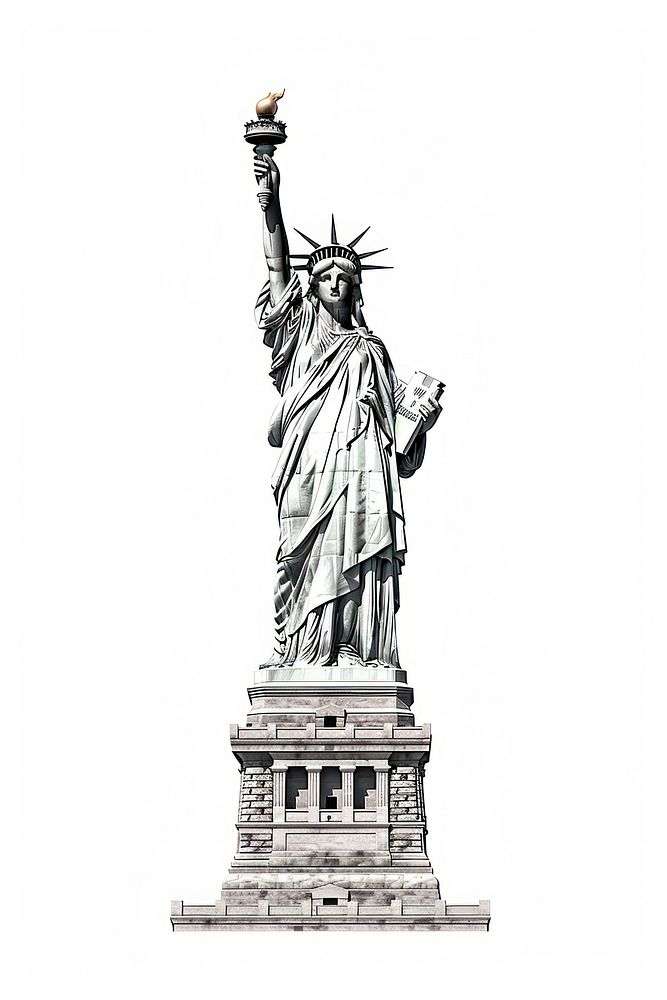 Statue of Liberty in New York statue sculpture landmark.