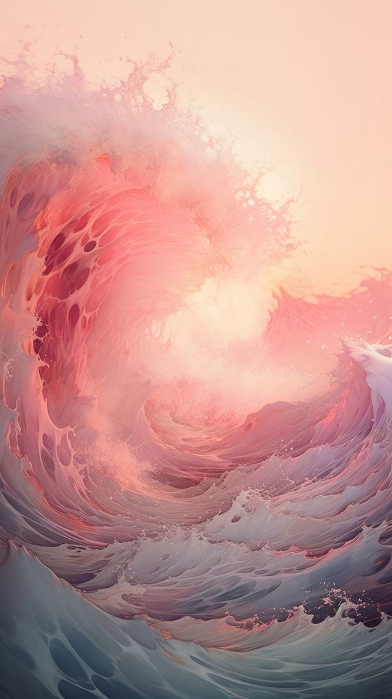 Pink outdoors nature ocean.