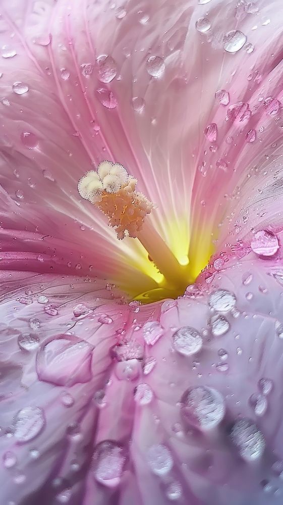 Water droplet on florist flower blossom petal.
