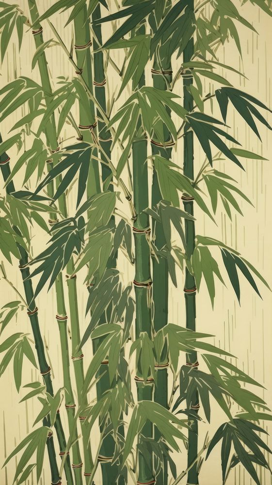 Illustration of bamboo plant architecture backgrounds.