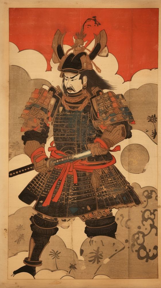 Illustration of Samurai tradition samurai representation.