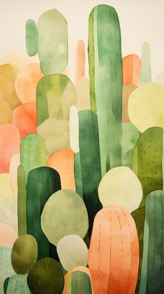 Cactus plant art backgrounds.
