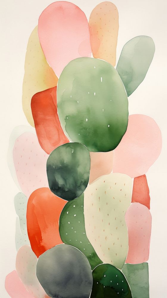 Cactus painting art creativity.