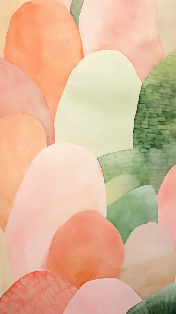 Cactus abstract palette art.