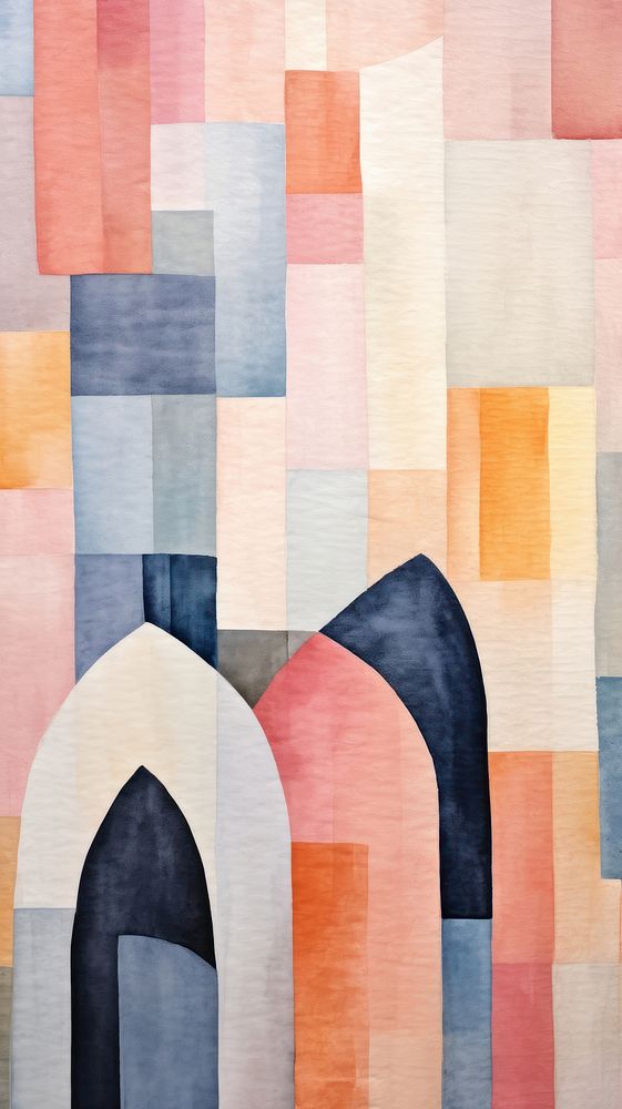 Church abstract painting pattern.