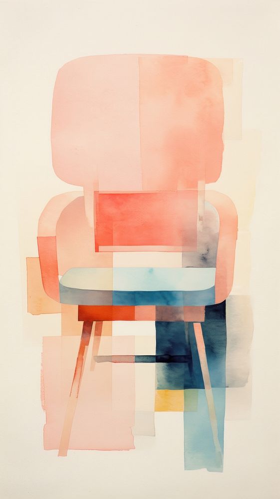 Chair furniture armchair painting.