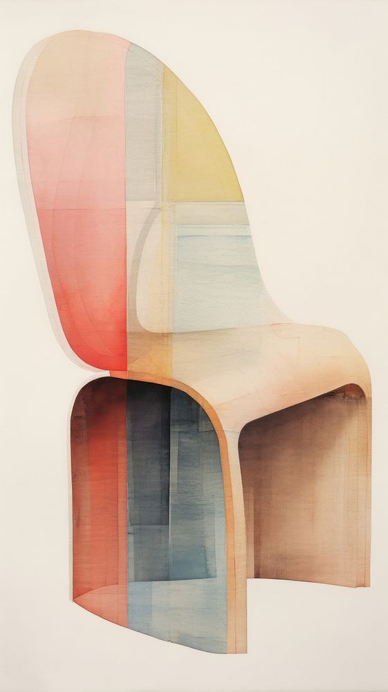 Chair furniture creativity painting.
