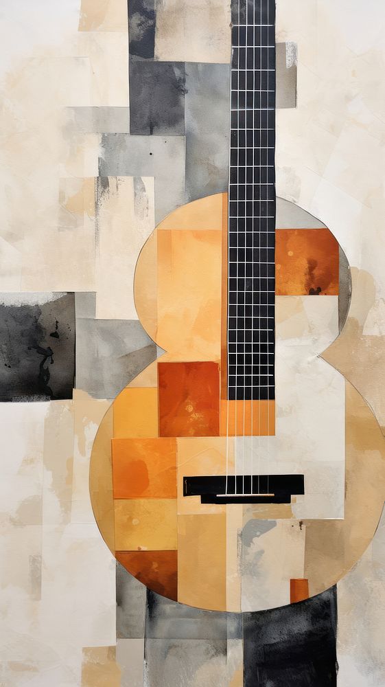 Guitar collage art creativity. | Premium Photo Illustration - rawpixel