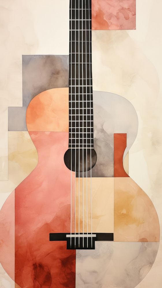 Guitar creativity fretboard painting.