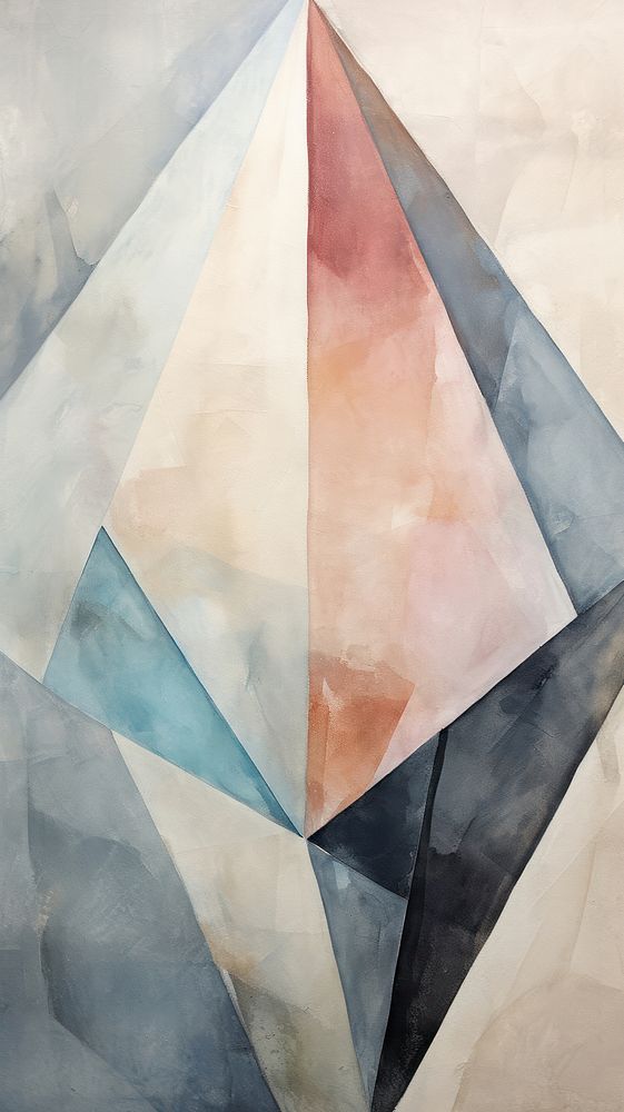 Diamond abstract painting shape.