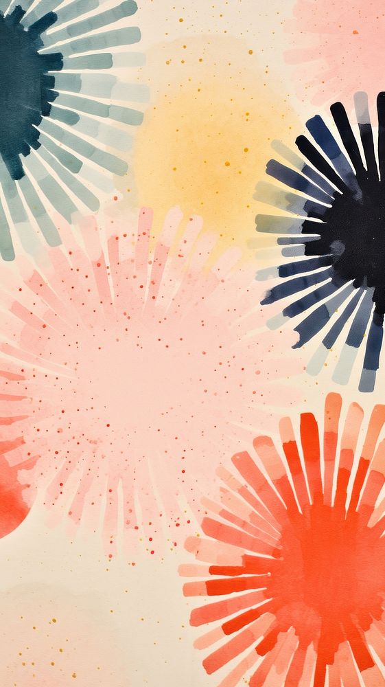 Fireworks abstract pattern art.