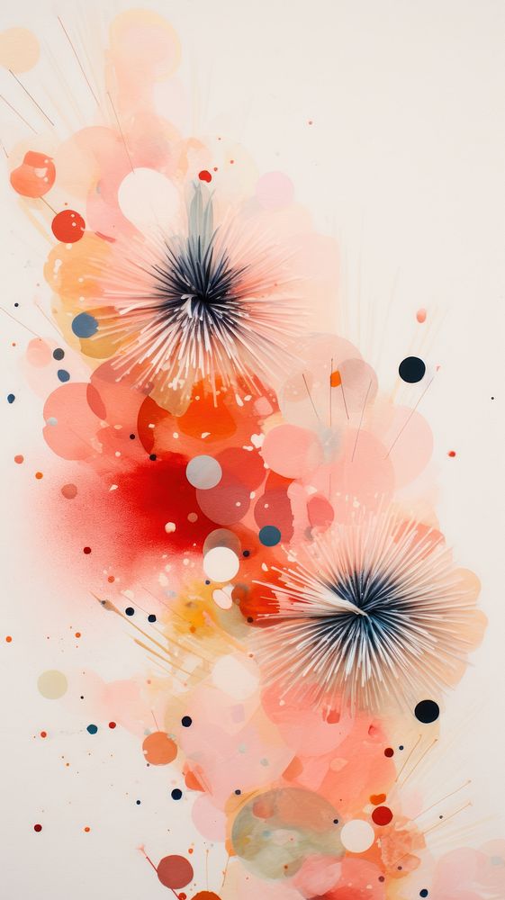 Fireworks abstract painting pattern.