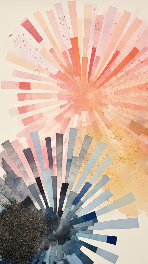 Fireworks abstract painting palette.